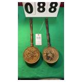 2 Decorative Wall Hanging Stamped England on back