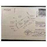 Survey of access road to Hudson property