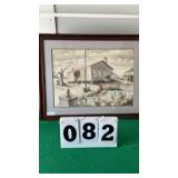 Framed Print of Oak Hill School