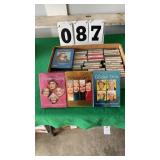 Box of cassettes and 3 seasons of the Golden
