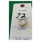 Gold ring karat unknown stone is not a diamond