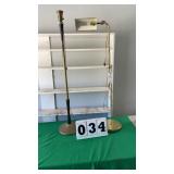 2 metal floor lamps