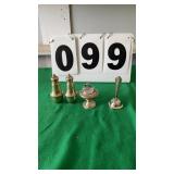 Sterling silver bell, sterling lighter and