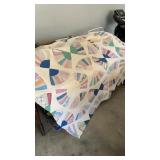 Old Handmade quilt. (Does have some worn areas) 6