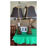 Pair matching table lamps