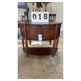 half-moon console table