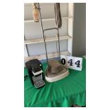 Old Electrolux floor waxer and Keurig coffee