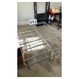 2 folding single metal bed frames can be
