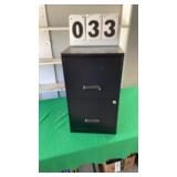 Metal 2 drawer file cabinet 24ï¿½ tall x 18ï¿½ x 14ï¿½