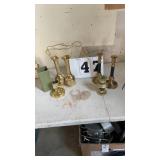 Brass ware total of 7 items