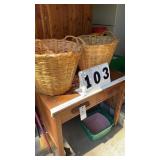 2 Large Baskets 15 inches tall