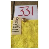 Man's 14 cart gold ring 18.1 grams with 1 cart