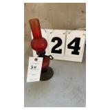 Oil lamp 12 inches tall
