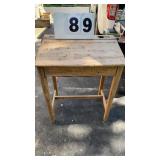 Antique school desk 33' tall at back 26' wide and