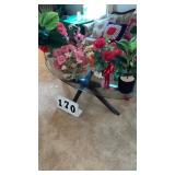 9 +- Artificial Flowers and Pots