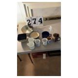 Assorted kitchen bowls and cups total 11 items