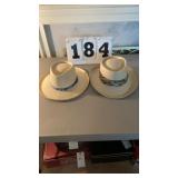 Dobb straw size 7 and Stetson straw size large