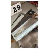 2 handsaws and 1 keyhole saw