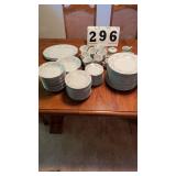 87 piece china set (missing one cup). Possible 2