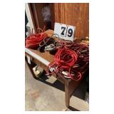 4 Extension cords one has electrical plugs