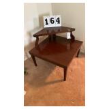 Wood corner table 29' x 29'