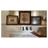 3 framed pictures