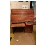 Roll Top Desk 47 inches wide, 33 inches deep and