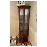 Corner China Cabinet or display cabinet 70' tall