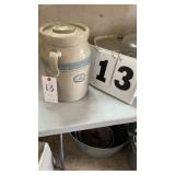 #2 Crock with lid (lid does have some chips) 12