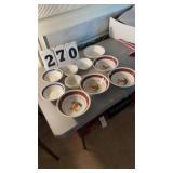 Assorted kitchen bowls total 10 items