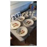 Mikasa Dinnerware total 27 items 'strawberry