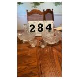 Appears to be crystal basket is a vintage Anna