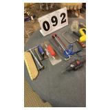 Box of assorted tools