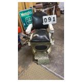 Appears to be a antique porcelain and cast-metal