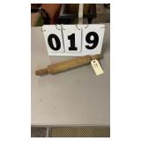 old wooden rolling pin
