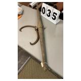 Appears to be old log or ice carrier