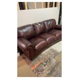 5 piece leather couch, 2 chairs and 2