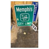 Memphis City Limits sign 30 inches x 36 inches