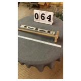 24 inch lever and antique wooden butter churn