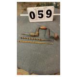 Wood brace and 3 bits