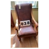 Antique wood rocking chair