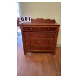 Appears this antique solid cherry wood