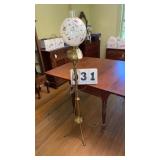 vintage or antique brass floor-standing banquet