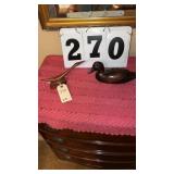 Wooden duck and wood craved item