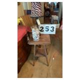 antique two-tier wooden parlor or accent table