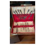 William Rogers Overlay dinnerware. 7 forks, 8
