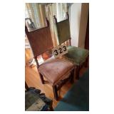 Pair of what vintage or antique high-back side