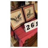 2 wild life prints by R. H. Polenske