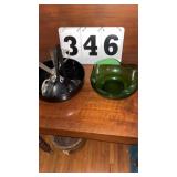 Appears to be vintage Anchor Hocking avocado
