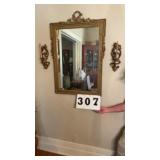 Wall mirror 46 inch c 28 inch and wall decor